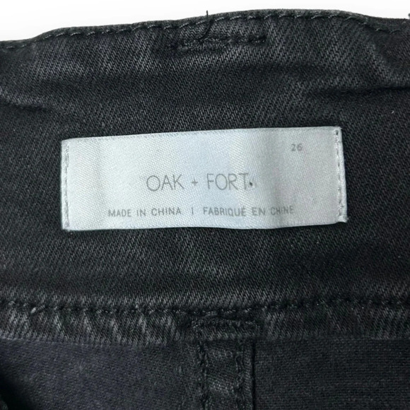 Oak + Fort Faded  Black High Rise Jeans - Picture 9 of 9